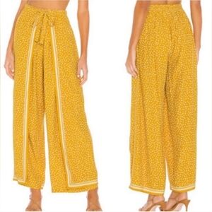 CLEOBELLA, New, Revolve Laura Marigold Tie Waist Wide Leg Pants, Size Small